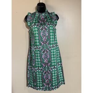 NEW Charter Club Floral flutter Dress Sleeveless, Ruffle Collar Sleeves Sz PS